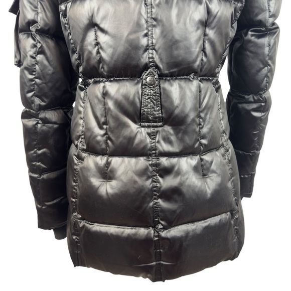 S13 NY Kylie Down Puffer Jacket Women S Black Nylon Coat Cuff Thumbholes No Hood - Picture 7 of 15